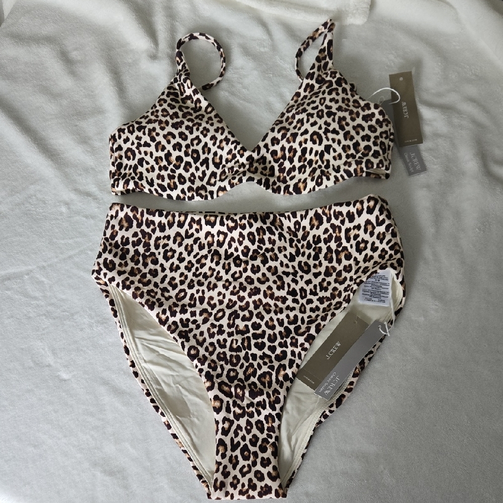J. Crew Leopard Print Bikini